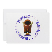 Buffalo with Beef on Weck and Buffalo Wings Custom Invitations