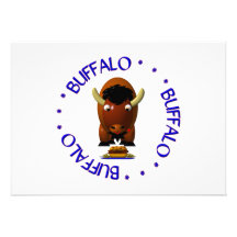 Buffalo with Beef on Weck and Buffalo Wings Custom Invitations