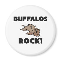 Buffalos Rock Refrigerator Magnets