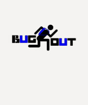 BUG OUT Runner BLUE SPorts T-shirts