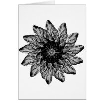 bug wing flower cards