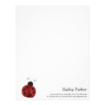 Buggin' You Again · Ladybug Letterhead Template