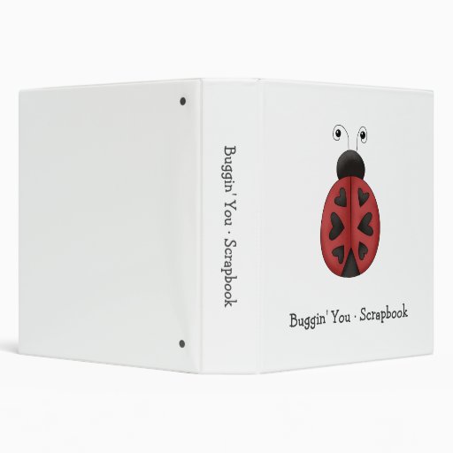 Buggin' You · Ladybug Hearts 3 Ring Binders