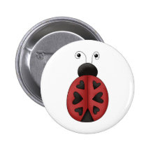 Buggin' You · Ladybug Hearts Button