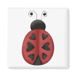 Buggin' You · Ladybug Hearts Refrigerator Magnet