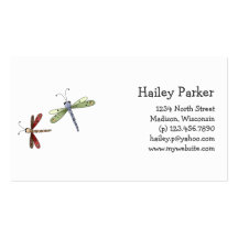 Buggin' You Too · Dragonflies Business Cards