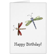 Buggin' You Too · Dragonflies Greeting Cards