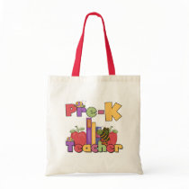Bugs and Apples Pre-K Teacher Tshirts and Gifts Tote Bag