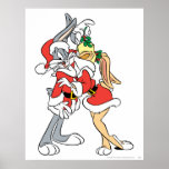 Bugs and Lola Mistletoe Kiss Poster