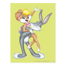 Bugs Bunny and Lola Bunny 2 Postcards