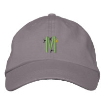 Bugs M Embroidered Baseball Caps