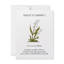 Bugs 'n' Blooms · Lily of the Valley Custom Invitations