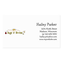 Bugs 'n' Blooms · Wordart Business Card Templates