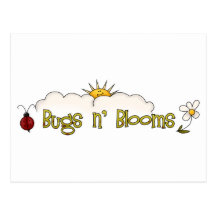 Bugs 'n' Blooms · Wordart Postcards