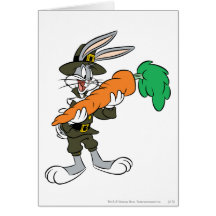 Bugs Pilgrim Thanksgiving Carrot Greeting Card