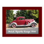 Buick Sports Coupe 1934 Post Cards