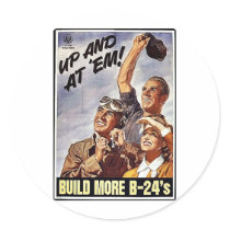 Build More B-24's Sticker