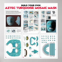 Build Your Own Aztec Mask Kit Poster