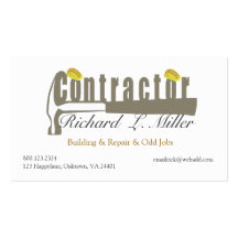 BuildeHammer Mr.Fix-it  Masculine Business Card Template