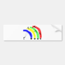 building-a-rainbow bumper sticker