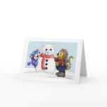 Building a Snow Cat Card