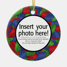 Building Blocks Illustration Christmas Tree Ornaments