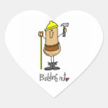 Building Nut T-shirts and Gifts Heart Sticker
