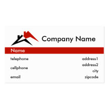Building or Roofing Business Card Design