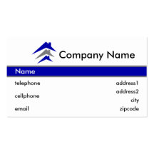 Building or Roofing Business Card Design