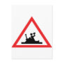 building-site beer warning sign fun post cards
