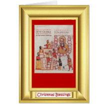 Building the tower of babel greeting card