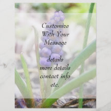 Bulb Garden - Grape Hyacinth Custom Flyer