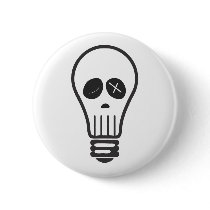 Bulb Skull Pin