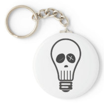 Bulb Skull Keychains