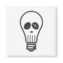 Bulb Skull Magnets