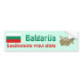 Bulgaria Flag and Map Bumper Sticker