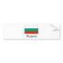 Bulgaria Flag Design Bumper Stickers