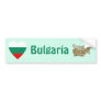 Bulgaria Flag Heart + Map Bumper Sticker