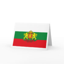 Bulgaria Flag w COA Greeting Card