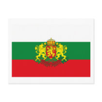 Bulgaria Flag w COA Postcard
