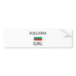BULGARIA GIRL BUMPER STICKERS