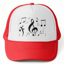 Bulging Music Notes Hat