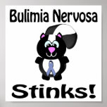 Bulimia Nervosa Stinks Skunk Awareness Design Posters