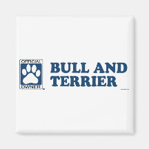 Bull And Terrier Blue Fridge Magnet