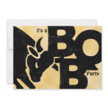 BULL BBQ party invitation