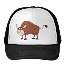 Bull Cartoon Character Hats
