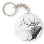 Bull Elk Key Chains