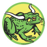 Bull Frog by Mudge Studios Round Sticker