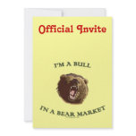 Bull in a Bear Market Personalized Invite
