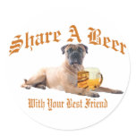 Bull Mastiff Shares A Beer